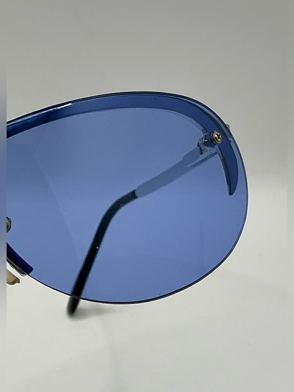 Rare 🇺🇸 Tommy Hilfiger Vintage Aviator Sunglasses With Blue Lenses - Picture 16 of 16